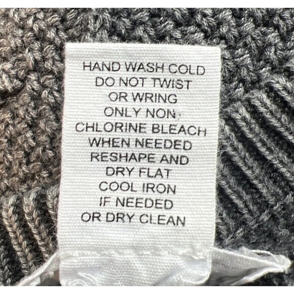 FOR THE REPUBLIC Gray Chunky Knit Sweater Men's Size Small - Picture 5 of 10